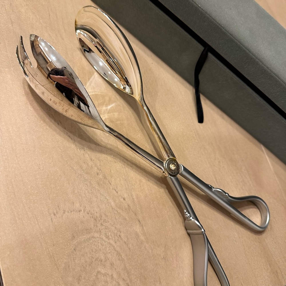 TOWLE | Rare Vintage Silver Plated Serving Tongs with Box - Picture 2 of 8